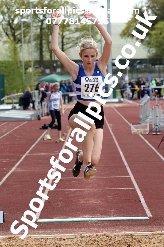Long jump, 2021 NECAA Middlesbrough Open Meting, Sunday, May 9th. Photo: David T. Hewitson/Sports for All Pics